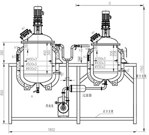 PZG30-50L浓稀配制罐机组